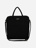 Black Corduroy City Tote