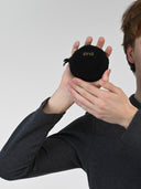 The Black Corduroy Coin Purse