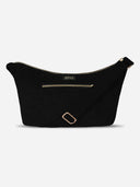 Black Corduroy Crossbody Bag