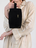 Black Corduroy Essentials Pouch