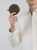 Olive Corduroy Coin Purse