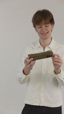Olive Corduroy Organiser Pouch